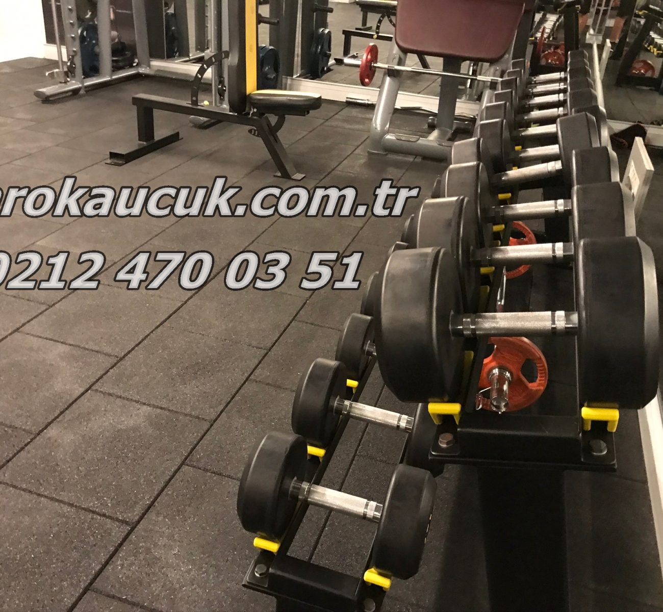 karo kauçuk zemin kaplama çocuk parkı spor salonu kare kauçuk